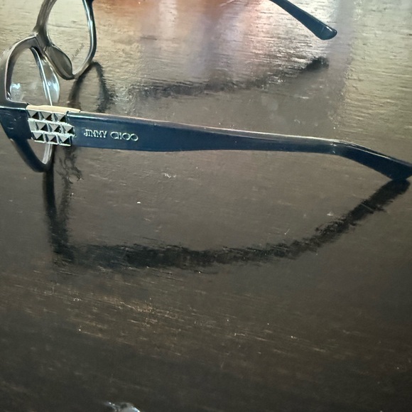 Jimmy Choo Clear Gray Wayfarer Glasses W Crystals❤️❤️❤️❤️ - Picture 3 of 9